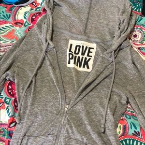 Victoria’s Secret pink light weight zip up jacket